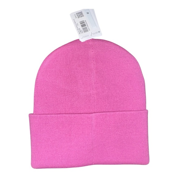 Lululemon Warm Revelation Beanie Wordmark Pow Pink Tone OS NWT Sold Out - Picture 5 of 7